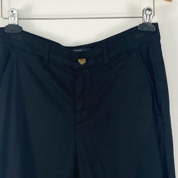Zara Black Skinny Mid-Rise Chino Trousers Pants NWOT - Picture 3 of 13